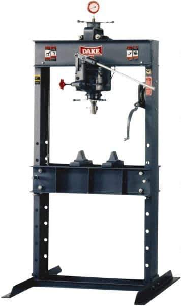 Dake - 50 Ton Manual Shop Press - 4 Inch Stroke - Industrial Tool & Supply