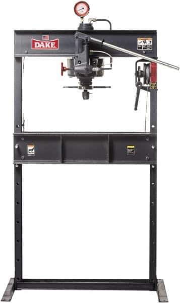 Dake - 75 Ton Manual Shop Press - 4-1/2 Inch Stroke - Industrial Tool & Supply