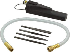 Florida Pneumatic - 4 CFM Air Consumption, 1/4 Inch Long Stroke Flat, Round and Triangular Air Files - 90 psi Air Pressure, 1/4 NPT Inlet - Industrial Tool & Supply