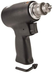 Florida Pneumatic - 1/4" Keyed Chuck - Pistol Grip Handle, 20,000 RPM, 4 CFM, 0.3333 hp, 60-90 psi - Industrial Tool & Supply