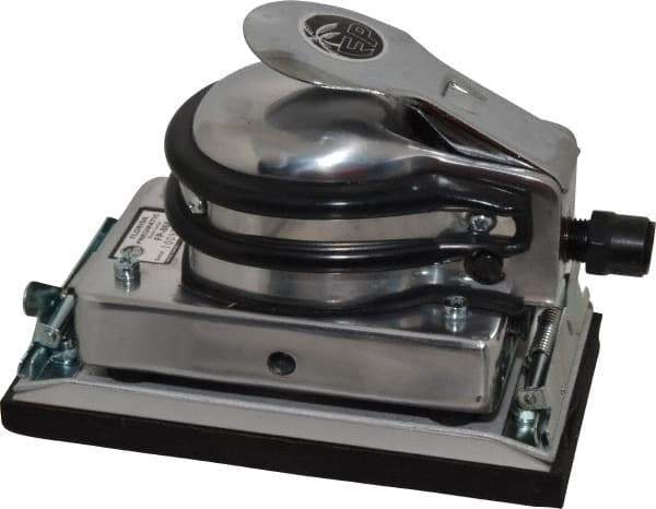 Florida Pneumatic - 6,500 OPM, 4 CFM Air Consumption, 90 psi Air Pressure, Palm Air Orbital Sander - Rectangular Pad, 1/4 NPT Inlet - Industrial Tool & Supply
