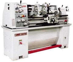 Vectrax - 13" Swing, 40" Between Centers, 220 Volt, Single Phase Engine Lathe - 3MT Taper, 3 hp, 105 to 2,000 RPM, 1-3/8" Bore Diam, 762mm Deep x 1,473 & 1,623mm (CE) High x 1,930.4mm Long - Industrial Tool & Supply