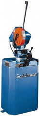 Scotchman - 1 Cutting Speed, 14" Blade Diam, Cold Saw - 1,500 & 3,000 RPM Blade Speed, Floor Machine, 3 Phase, Compatible with Non-Ferrous Material - Industrial Tool & Supply