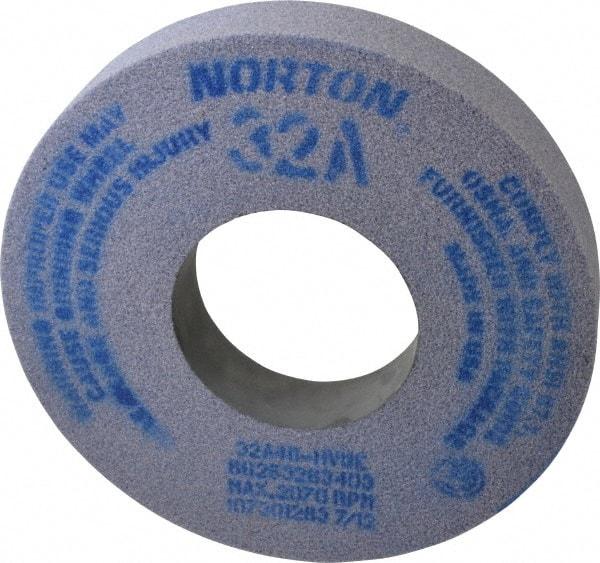 Norton - 12" Diam x 5" Hole x 2" Thick, H Hardness, 46 Grit Surface Grinding Wheel - Aluminum Oxide, Type 1, Coarse Grade, 2,070 Max RPM, Vitrified Bond, No Recess - Industrial Tool & Supply