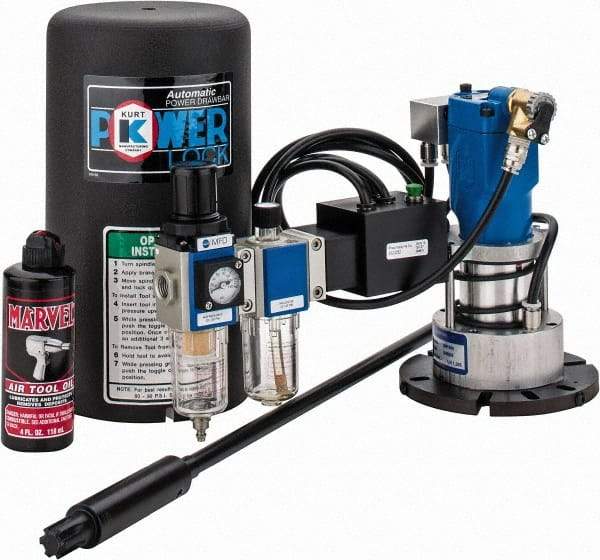 Kurt - 23" OAL, 2-1/8" Bar Length, 7/16-20 Milling Machine Drawbar - Compatible with Bridgeport (R8, Variable Speed) - Industrial Tool & Supply