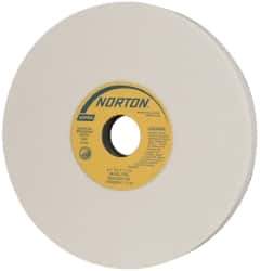 Norton - 8" Diam x 1-1/4" Hole x 3/4" Thick, I Hardness, 60 Grit Surface Grinding Wheel - Aluminum Oxide, Type 1, Medium Grade, 3,600 Max RPM, Vitrified Bond, No Recess - Industrial Tool & Supply