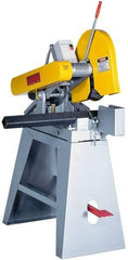 Everett - 14 or 16" Blade Diam, 1" Arbor Hole, Straight Chop & Cutoff Saw - 3 Phase, 10 hp, 230 Volts, 2" in Solids at 90° - Industrial Tool & Supply