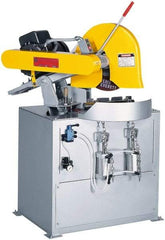 Everett - 14 or 16" Blade Diam, 1" Arbor Hole, Miter Chop & Cutoff Saw - 3 Phase, 10 hp, 230 Volts, 2" in Solids at 90°, 1-3/4" in Solids at 45° - Industrial Tool & Supply