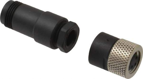 Brad Harrison - 4 Amp, Female Straight Field Attachable Connector Sensor and Receptacle - 60 VAC, 75 VDC, IP67 Ingress Rating - Industrial Tool & Supply