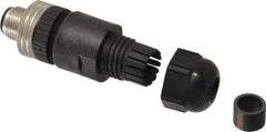 Brad Harrison - 4 Amp, Male Straight Field Attachable Connector Sensor and Receptacle - 250 VAC, 300 VDC, IP67 Ingress Rating - Industrial Tool & Supply