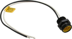 Brad Harrison - 13 Amp, Male Straight Receptacle - 600 VAC/VDC, 0.31m Cable Length, IP67 Ingress Rating - Industrial Tool & Supply