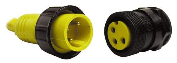 Brad Harrison - 25 Amp, Female Straight Receptacle - IP68 Ingress Rating - Industrial Tool & Supply