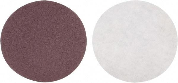 3M - 5" Diam, 100 Grit Aluminum Oxide Adhesive PSA Disc - Fine Grade, Maroon, J Weighted Backing, Flexible, Use with Random Orbital Sanders - Industrial Tool & Supply