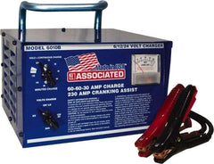 Associated Equipment - 6/12/24 Volt Battery Charger - 60 Amps/60 Amps/30 Amps, 230 Starter Amps - Industrial Tool & Supply