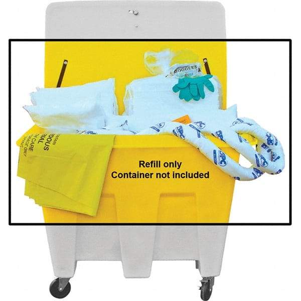 Brady SPC Sorbents - 126 Gal Capacity Oil Only Spill Kit - No Container Included - Refill Only - Industrial Tool & Supply