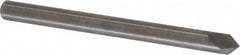 Accupro - 1/8" Diam 2 Flute Single End Solid Carbide Chamfer Mill - Industrial Tool & Supply