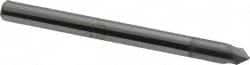 Accupro - 1/8" Diam 2 Flute Single End Solid Carbide Chamfer Mill - Industrial Tool & Supply