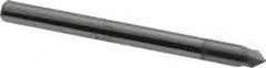 Accupro - 1/8" Diam 2 Flute Single End Solid Carbide Chamfer Mill - Industrial Tool & Supply