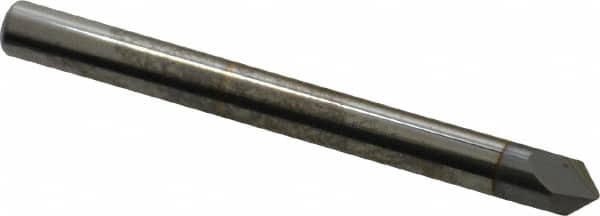 Accupro - 3/16" Diam 2 Flute Single End Solid Carbide Chamfer Mill - Industrial Tool & Supply