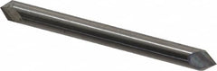 Accupro - 3/16" Diam 2 Flute Double End Solid Carbide Chamfer Mill - Industrial Tool & Supply