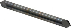 Accupro - 3/16" Diam 2 Flute Double End Solid Carbide Chamfer Mill - Industrial Tool & Supply