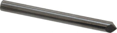 Accupro - 3/16" Diam 2 Flute Single End Solid Carbide Chamfer Mill - Industrial Tool & Supply