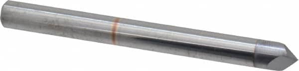 Accupro - 3/16" Diam 2 Flute Single End Solid Carbide Chamfer Mill - Industrial Tool & Supply