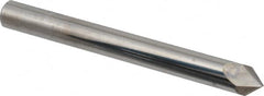 Accupro - 1/4" Diam 2 Flute Single End Solid Carbide Chamfer Mill - Industrial Tool & Supply