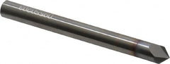 Accupro - 1/4" Diam 2 Flute Single End Solid Carbide Chamfer Mill - Industrial Tool & Supply