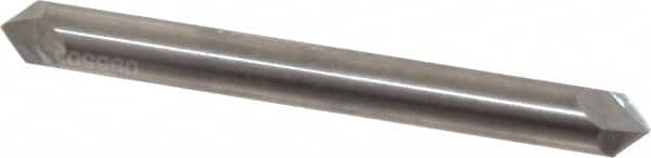 Accupro - 1/4" Diam 2 Flute Double End Solid Carbide Chamfer Mill - Industrial Tool & Supply