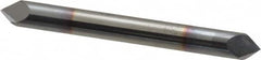 Accupro - 1/4" Diam 2 Flute Double End Solid Carbide Chamfer Mill - Industrial Tool & Supply