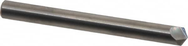 Accupro - 1/4" Diam 2 Flute Single End Solid Carbide Chamfer Mill - Industrial Tool & Supply