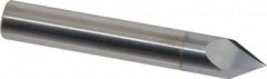 Accupro - 3/8" Diam 2 Flute Single End Solid Carbide Chamfer Mill - Industrial Tool & Supply