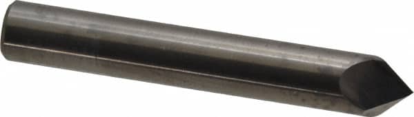 Accupro - 3/8" Diam 2 Flute Single End Solid Carbide Chamfer Mill - Industrial Tool & Supply