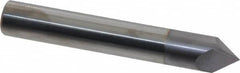 Accupro - 3/8" Diam 2 Flute Single End Solid Carbide Chamfer Mill - Industrial Tool & Supply