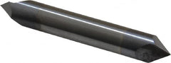 Accupro - 3/8" Diam 2 Flute Double End Solid Carbide Chamfer Mill - Industrial Tool & Supply
