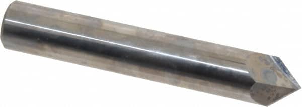 Accupro - 1/2" Diam 2 Flute Single End Solid Carbide Chamfer Mill - Industrial Tool & Supply