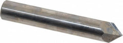 Accupro - 1/2" Diam 2 Flute Single End Solid Carbide Chamfer Mill - Industrial Tool & Supply