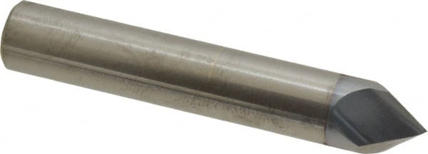 Accupro - 1/2" Diam 2 Flute Single End Solid Carbide Chamfer Mill - Industrial Tool & Supply