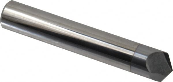 Accupro - 1/2" Diam 2 Flute Single End Solid Carbide Chamfer Mill - Industrial Tool & Supply