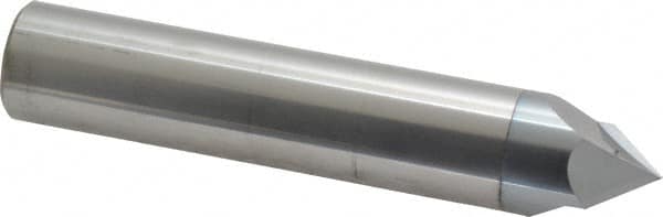 Accupro - 3/4" Diam 2 Flute Single End Solid Carbide Chamfer Mill - Industrial Tool & Supply