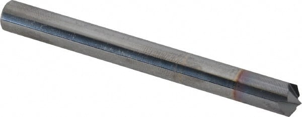 Accupro - 1/4" Diam 4 Flute Single End Solid Carbide Chamfer Mill - Industrial Tool & Supply