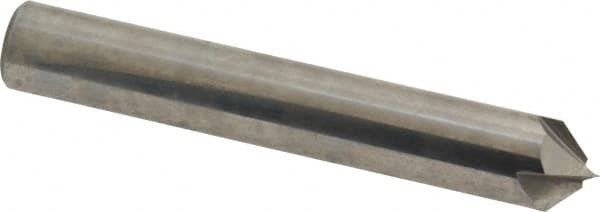 Accupro - 3/8" Diam 4 Flute Single End Solid Carbide Chamfer Mill - Industrial Tool & Supply