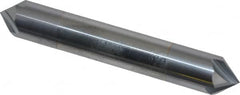 Accupro - 3/8" Diam 4 Flute Double End Solid Carbide Chamfer Mill - Industrial Tool & Supply