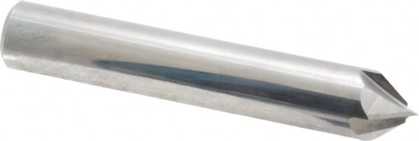 Accupro - 1/2" Diam 4 Flute Single End Solid Carbide Chamfer Mill - Industrial Tool & Supply