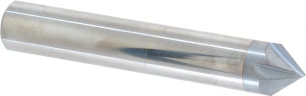Accupro - 1/2" Diam 4 Flute Single End Solid Carbide Chamfer Mill - Industrial Tool & Supply