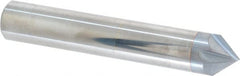 Accupro - 1/2" Diam 4 Flute Single End Solid Carbide Chamfer Mill - Industrial Tool & Supply