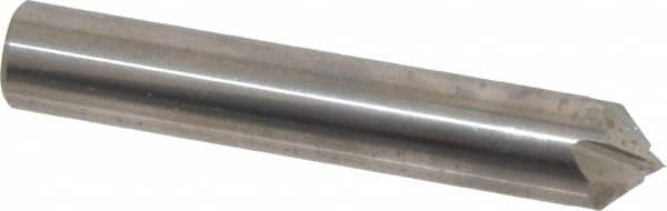 Accupro - 1/2" Diam 4 Flute Single End Solid Carbide Chamfer Mill - Industrial Tool & Supply