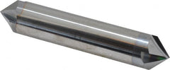 Accupro - 3/4" Diam 4 Flute Double End Solid Carbide Chamfer Mill - Industrial Tool & Supply