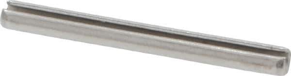 Value Collection - 1/8" Diam x 1-1/4" Long Slotted Spring Pin - Grade 18-8 Stainless Steel - Industrial Tool & Supply